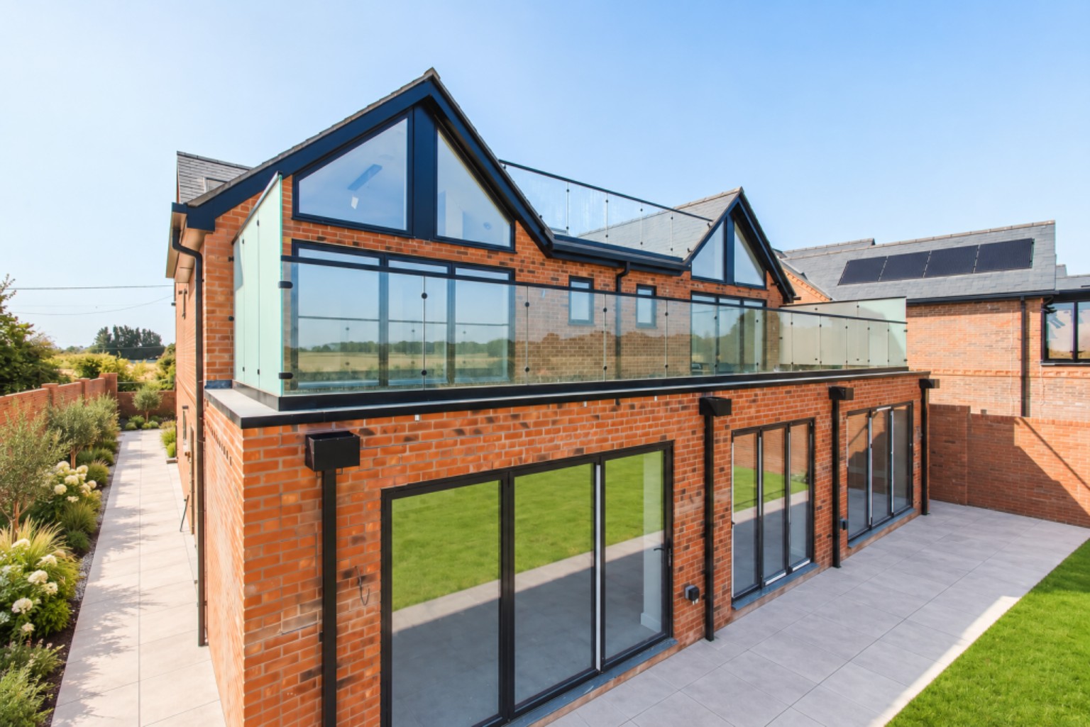 Modern brick residential property